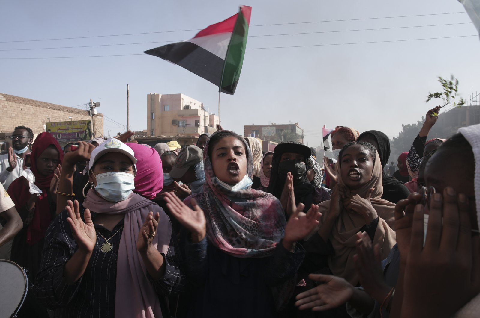 Sudanese protesters demonstrate against the military coup that ousted the government in Khartoum, Sudan, Nov. 17, 2021. (AP File Photo)