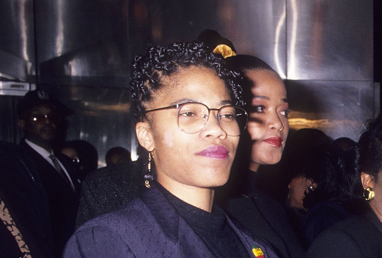 Malikah Shabazz attends the &quot;Malcolm X&quot; New York City Premiere at the Ziegfeld Theatre in New York City, U.S., Nov. 16, 1992. (Getty Images File Photo)