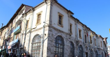 The historic Ziyabey Manuscripts Library in Sivas, eastern Turkey, Nov. 18, 2021. (IHA Photo)