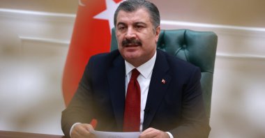 Health Minister Fahrettin Koca speaks to reporters in the capital Ankara, Turkey, Oct. 27, 2021. (AA Photo)