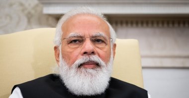 India Prime Minister Narendra Modi and U.S. President Joe Biden (not pictured) participate in a bilateral meeting in the Oval Office at the White House in Washington, D.C., U.S., Sept. 24, 2021. (EPA Photo)