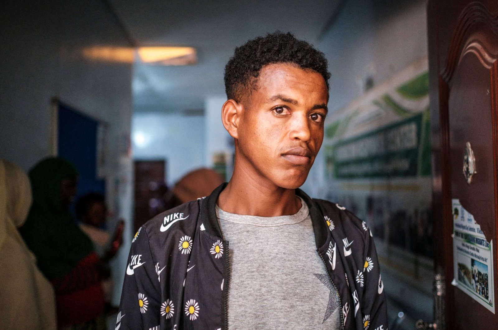 Fentahun Derebe, a 19-year-old Ethiopian migrant, is photographed at an International Organization for Migration (IOM) center in Hargeisa, Somalia, Sept. 19, 2021. (AFP Photo)