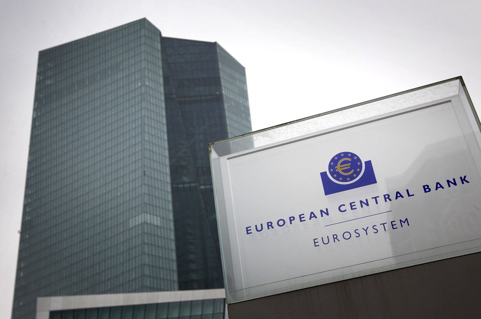 The European Central Bank (ECB) headquarters in Frankfurt am Main, western Germany, Oct. 28, 2021. (AFP Photo)