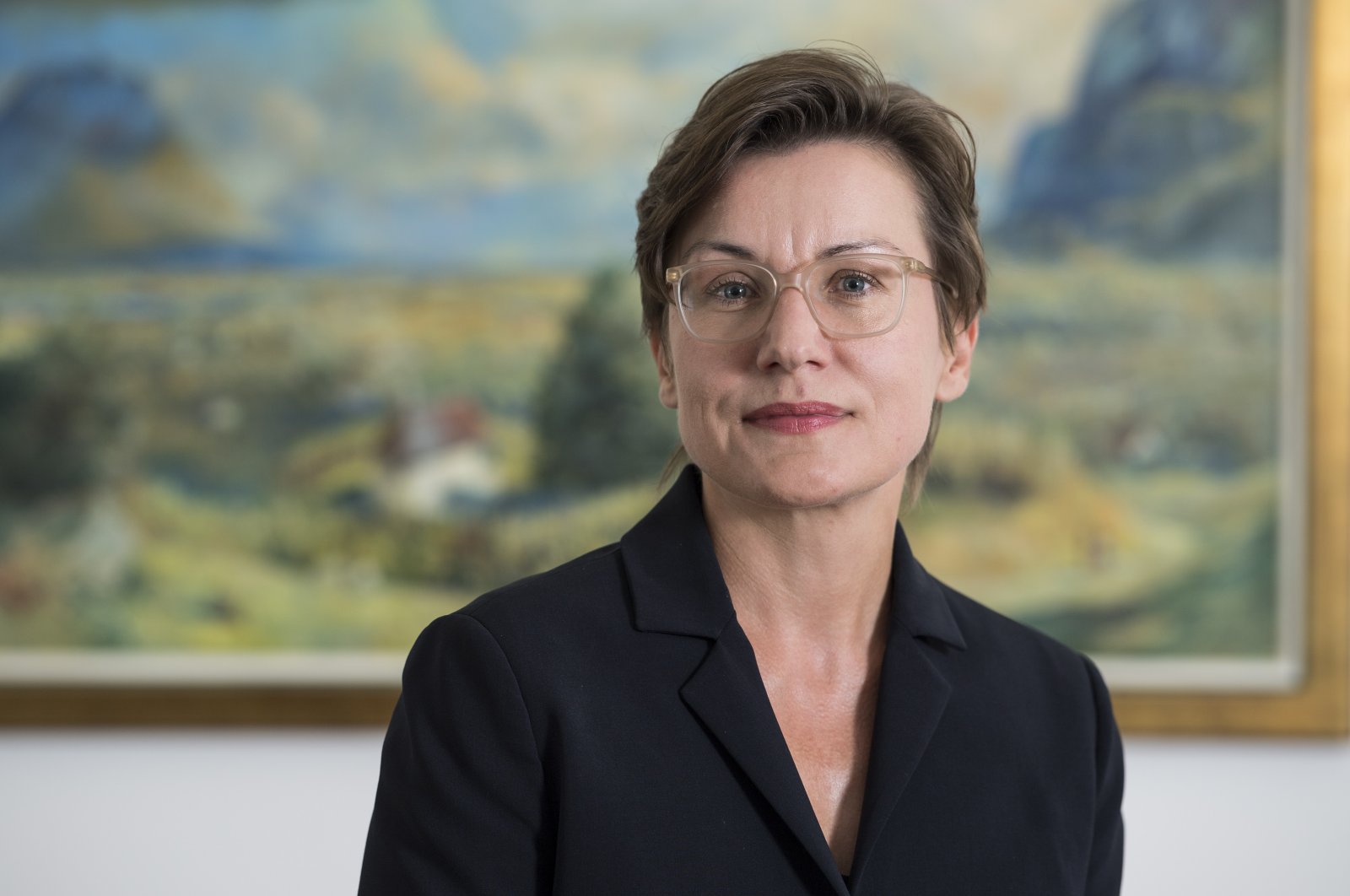 Swiss diplomat Mirjana Spoljaric Egger poses for a portrait in Berne, Switzerland, Aug. 17, 2018. (EPA Photo)