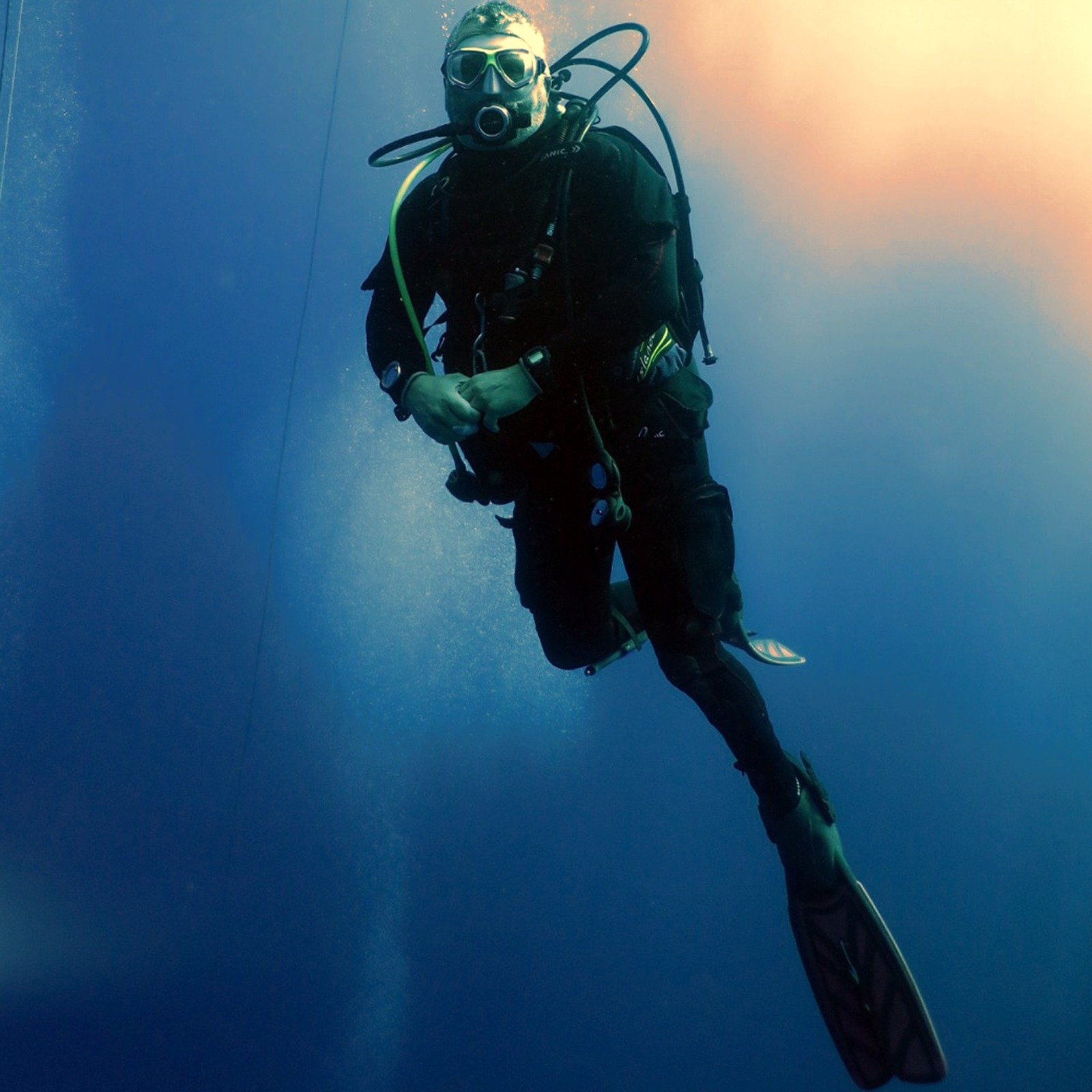 A diver in the Bronze Age Gelidonya Shipwreck, Antalya, southern Turkey, Nov. 25, 2021. (AA Photo) 
