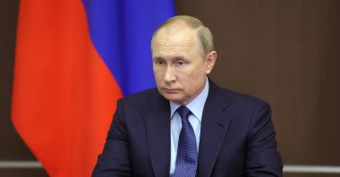 Russian President Vladimir Putin attends a meeting with government members via a video link in Sochi, Russia Nov. 24, 2021. (Reuters Photo)