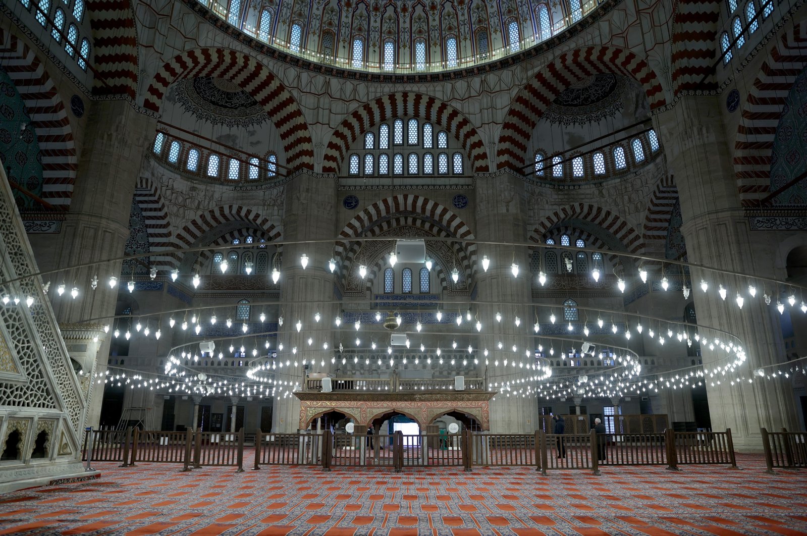Restorasi di Masjid Selimiye yang terdaftar di UNESCO di Edirne dimulai