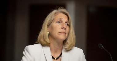 Dr. Karen Donfried appears before a Senate Committee on Foreign Relations hearing for her nomination to be an Assistant Secretary of State, in the Dirksen Senate Office Building in Washington, D.C., U.S., July 20, 2021. (Reuters Photo)