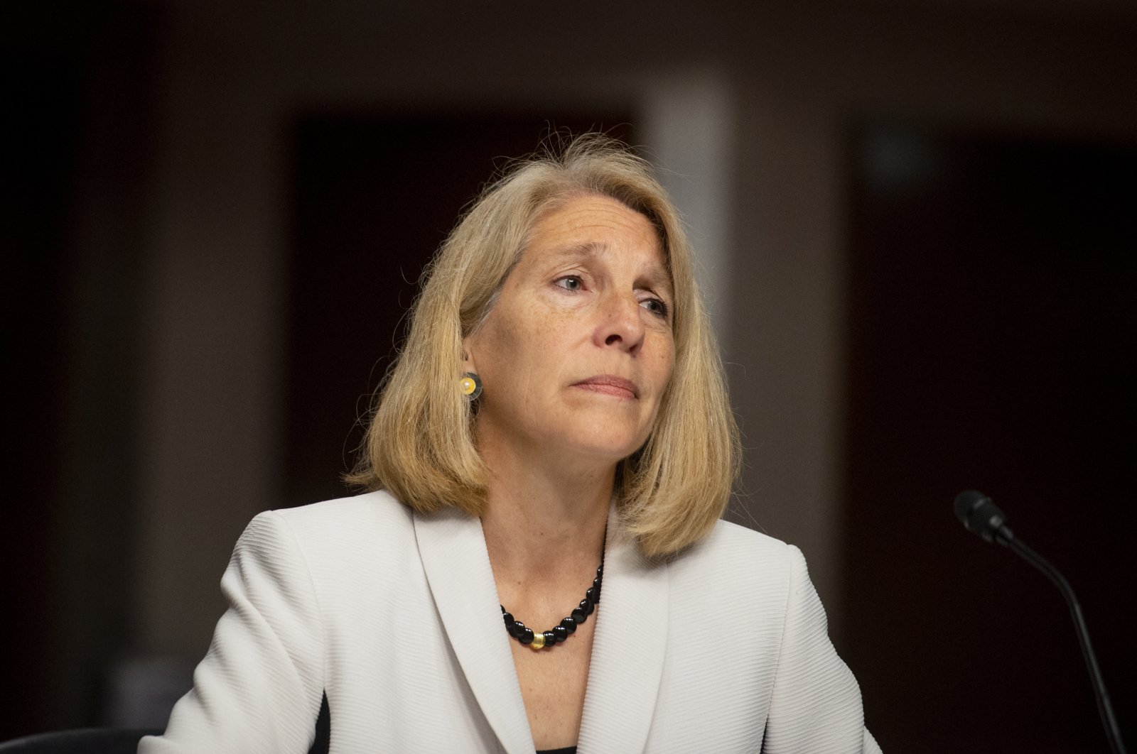 Dr. Karen Donfried appears before a Senate Committee on Foreign Relations hearing for her nomination to be an Assistant Secretary of State, in the Dirksen Senate Office Building in Washington, D.C., U.S., July 20, 2021. (Reuters Photo)