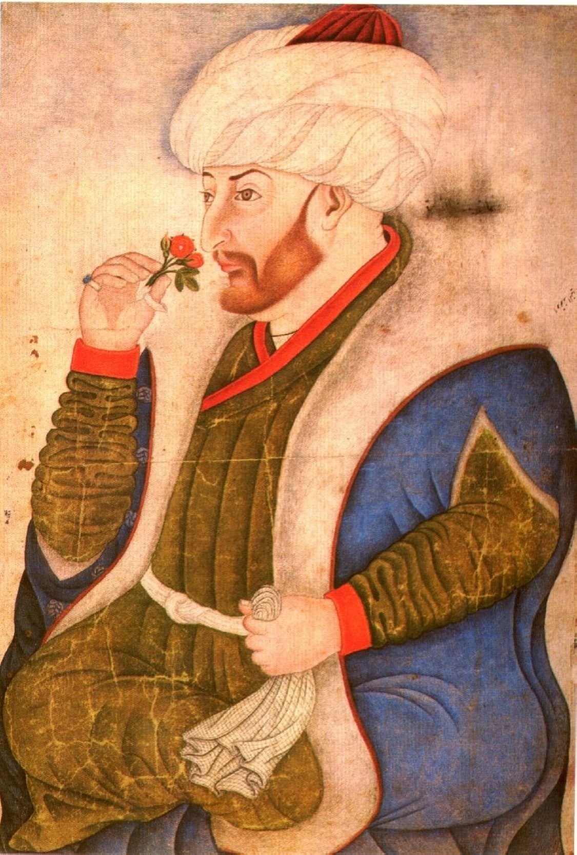 A portrait of Mehmed II by Nakkaş Sinan Bey. (Wikimedia)