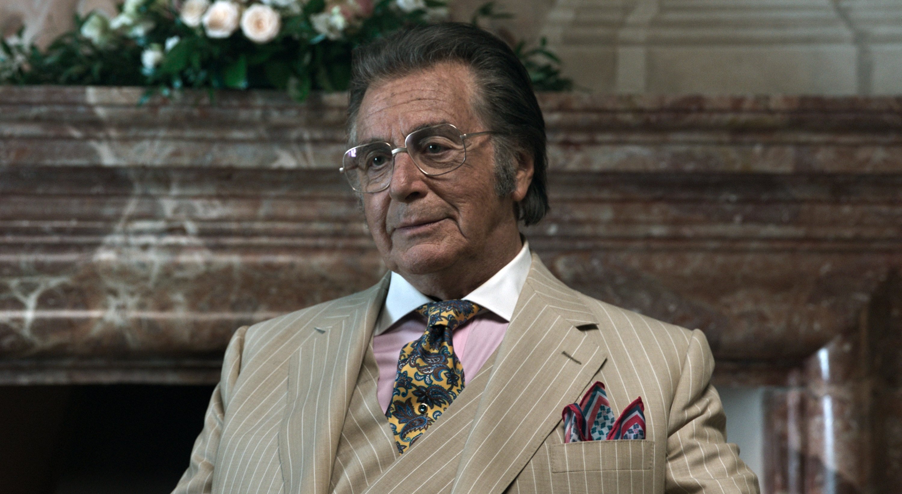 Al Pacino as Aldo Gucci, in a scene from the film 