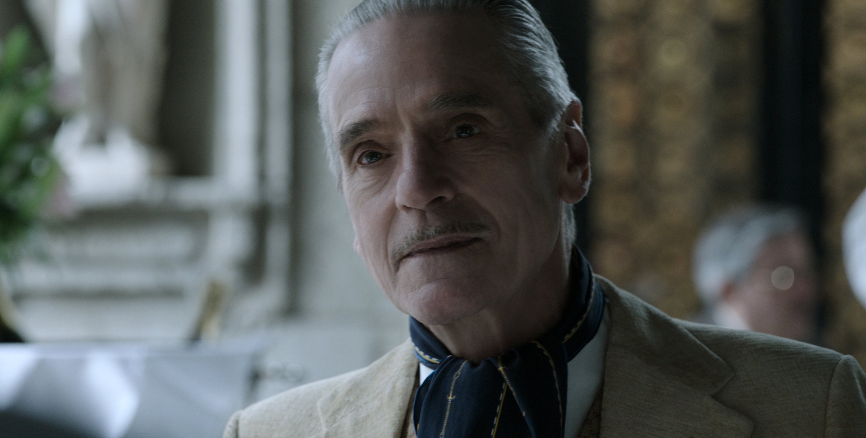 Jeremy Irons as Rodolfo Gucci, in a scene from the film 