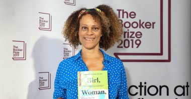 Bernardine Evaristo attends The Booker Prize 2019 party to celebrate the longlist, London, England, Sept. 3, 2019. (Getty Images)
