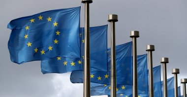 EU flags flutter in front of the European Commission headquarters in Brussels, Belgium, Oct. 2, 2019. (REUTERS File Photo)