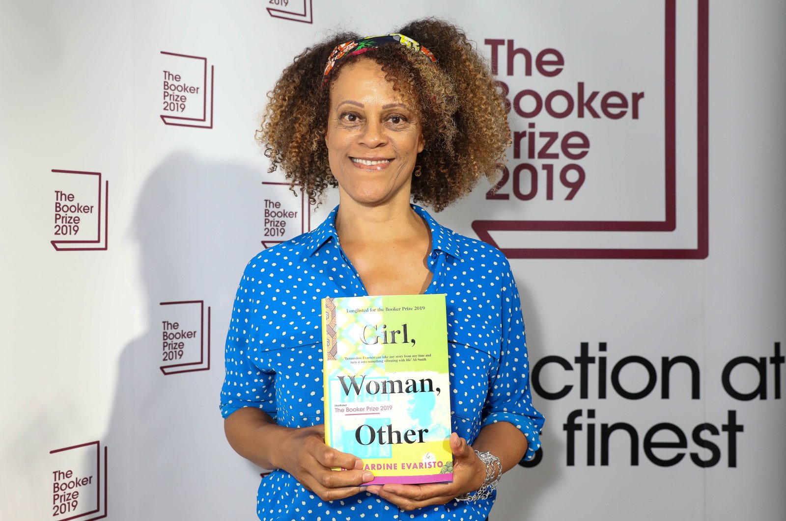 Bernardine Evaristo attends The Booker Prize 2019 party to celebrate the longlist, London, England, Sept. 3, 2019. (Getty Images)