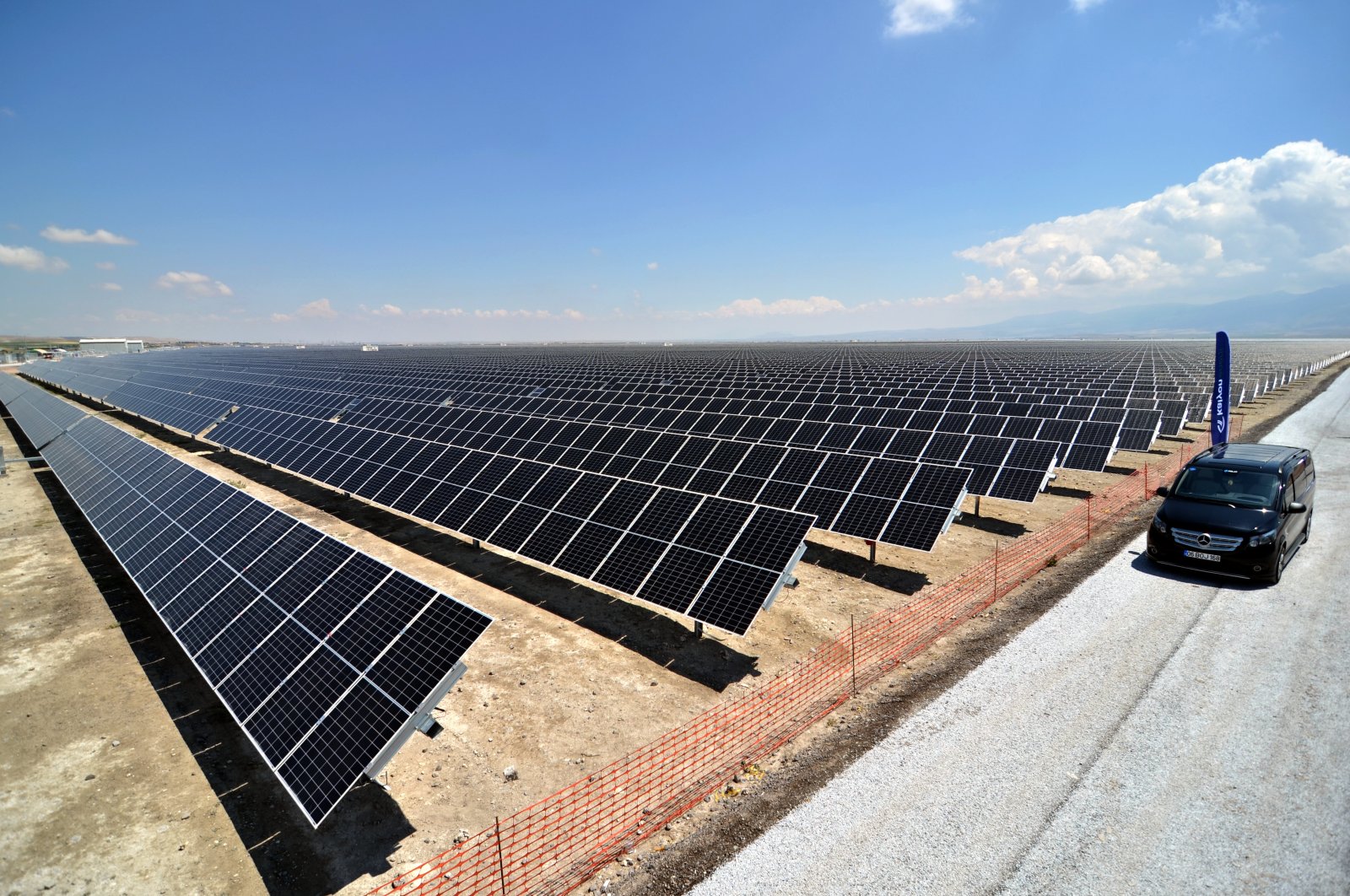 Solar panels are seen at the Karapınar Solar Power Plant in the central Anatolian province of Konya, Turkey, June 11, 2021. (AA Photo)