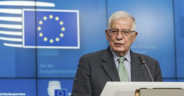 European Union Foreign Policy Chief Josep Borrell speaks during a media conference after a round table meeting of the Eastern Partnership at the European Council building in Brussels, Belgium, Nov. 15, 2021. (AP File Photo)