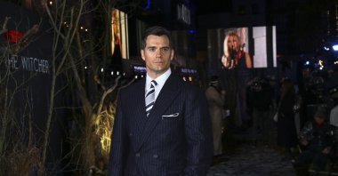 Henry Cavill poses for photographers upon arrival at the world premiere for the second season of “The Witcher” in London, U.K., Dec. 1, 2021. (AP Photo)