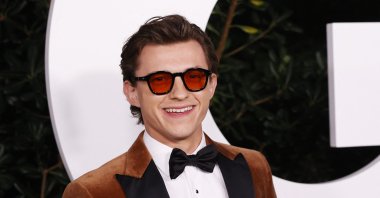 British actor Tom Holland attends the GQ &quot;Men of the Year&quot; party in West Hollywood, California, U.S., Nov. 18, 2021. (AFP)