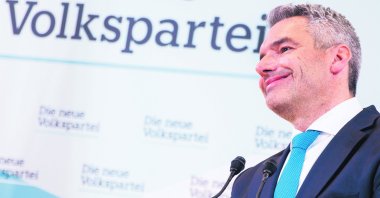 Karl Nehammer, designated chancellor of Austria and designated leader of the Austrian People's Party, attends a news conference in Vienna, Austria, Dec. 3, 2021. (Reuters Photo)