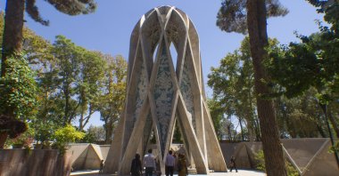 The tomb of polymath Omar Khayyam in the city of Nishapur in Iran. (Getty Images) 