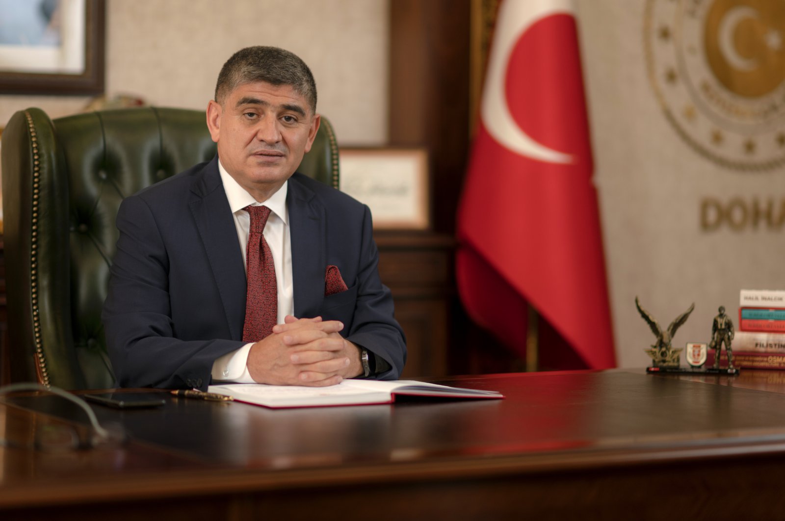 Mehmet Mustafa Göksu, Turkey&#039;s ambassador to Doha, Qatar, Dec. 6, 2021. (AA Photo)