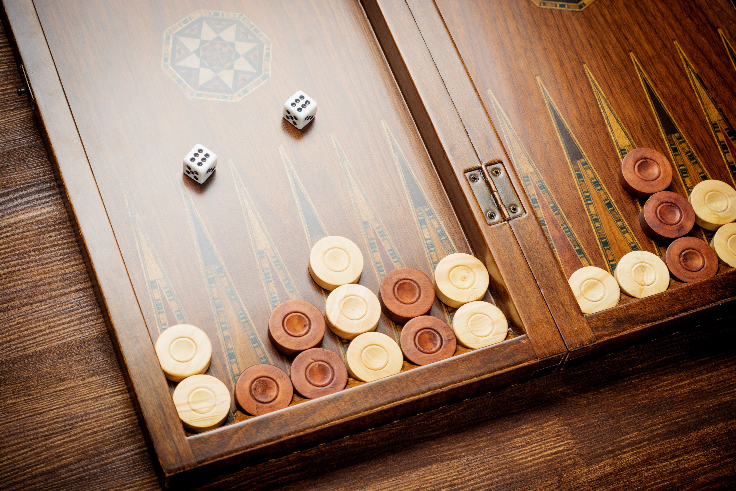 Backgammon game. (Shutterstock Photo) 