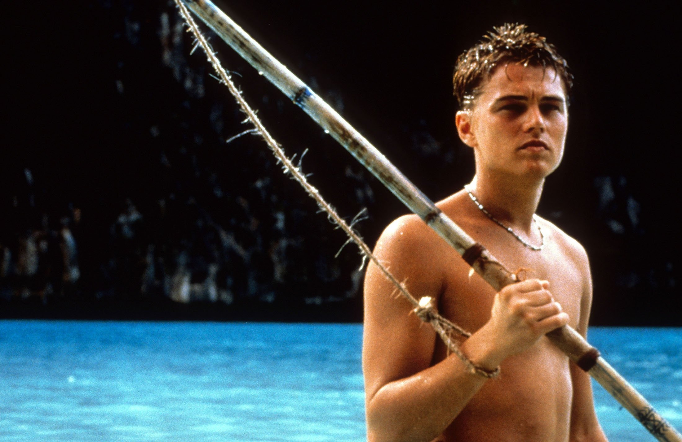 Leonardo DiCaprio, in a scene from the film “The Beach.” (Getty Images)