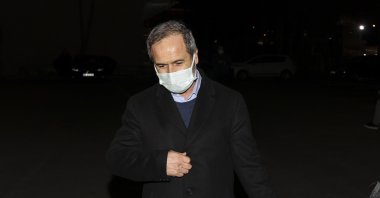 Former Turkish Adm. Ergun Mengi, one of the 103 retired navy officers who signed a so-called declaration, is released under judicial control, April 13, 2021. (AA Photo)