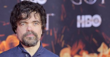 Peter Dinklage arrives for the premiere of the final season of "Game of Thrones" at Radio City Music Hall in New York, U.S., April 3, 2019. (REUTERS)