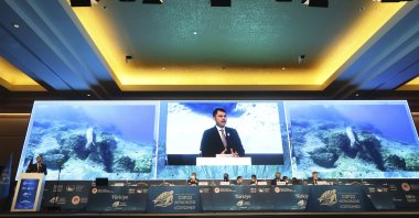 Minister of Environment, Urbanization and Climate Change Murat Kurum addresses the ministerial meeting in Antalya, southern Turkey, Dec. 9, 2021. (COURTESY Minister of Environment, Urbanization and Climate Change )