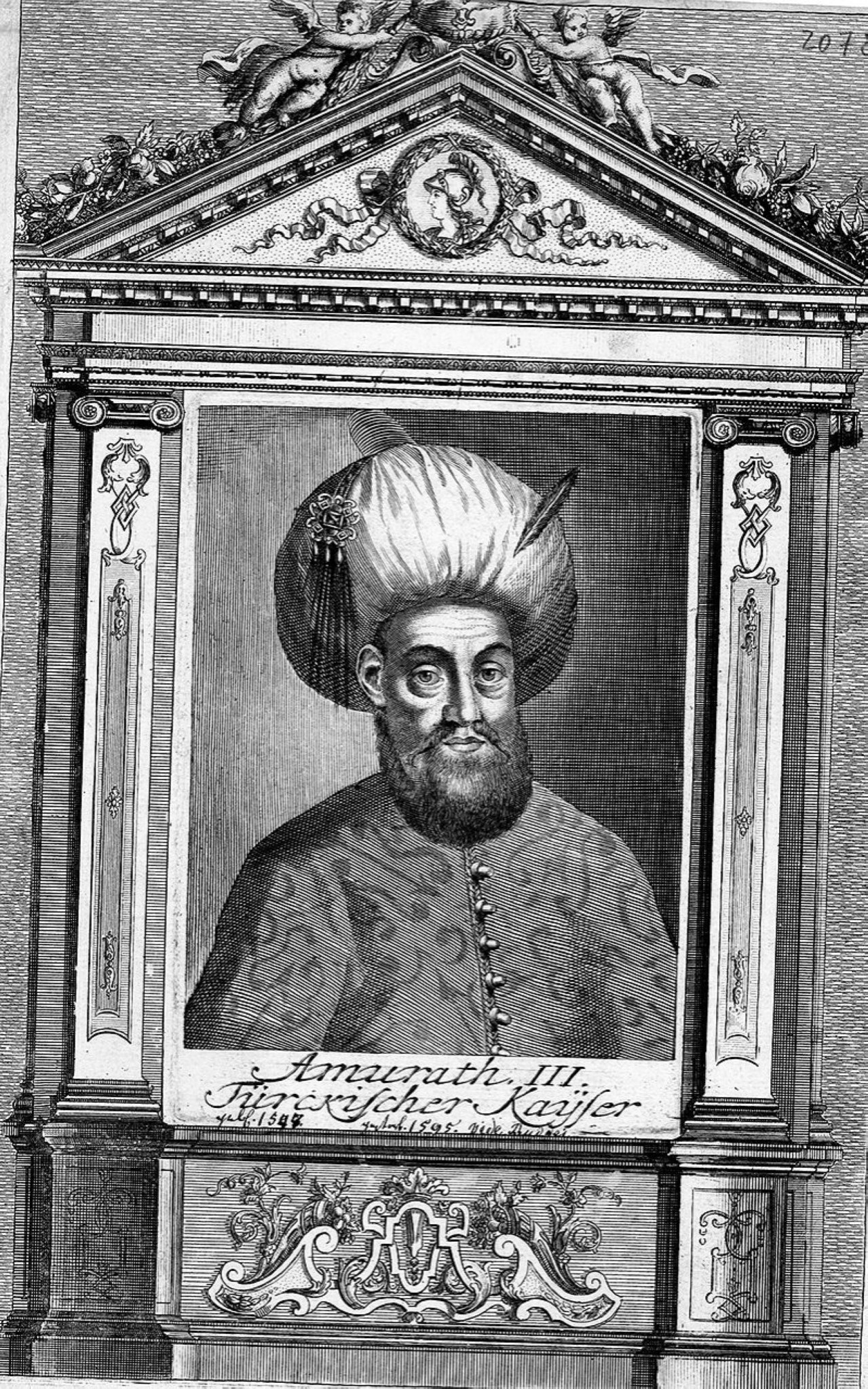 A depiction of Sultan Murad III. (Wikimedia) 