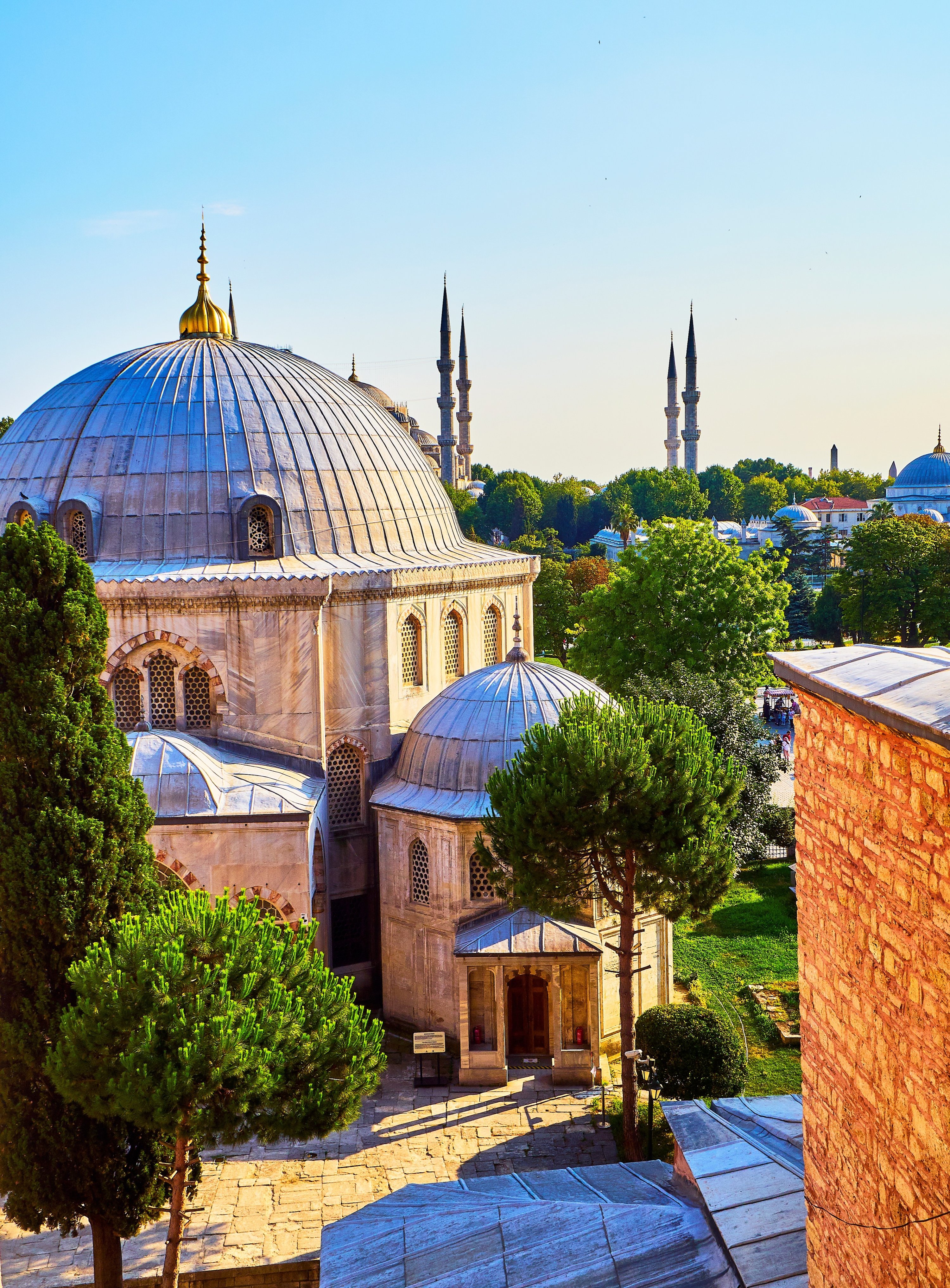 Tomb of Sultan Murad III at the south side of the Hagia Sophia Mosque, Istanbul, Turkey, July 10, 2018. (Shutterstock)