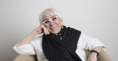 Lina Wertmuller poses for a portrait on Oct. 24, 2019 in Los Angeles. (AP)
