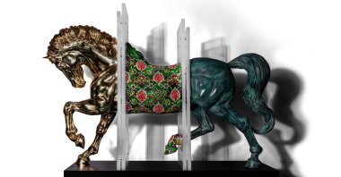 A work by Ahmet Güneştekin. 