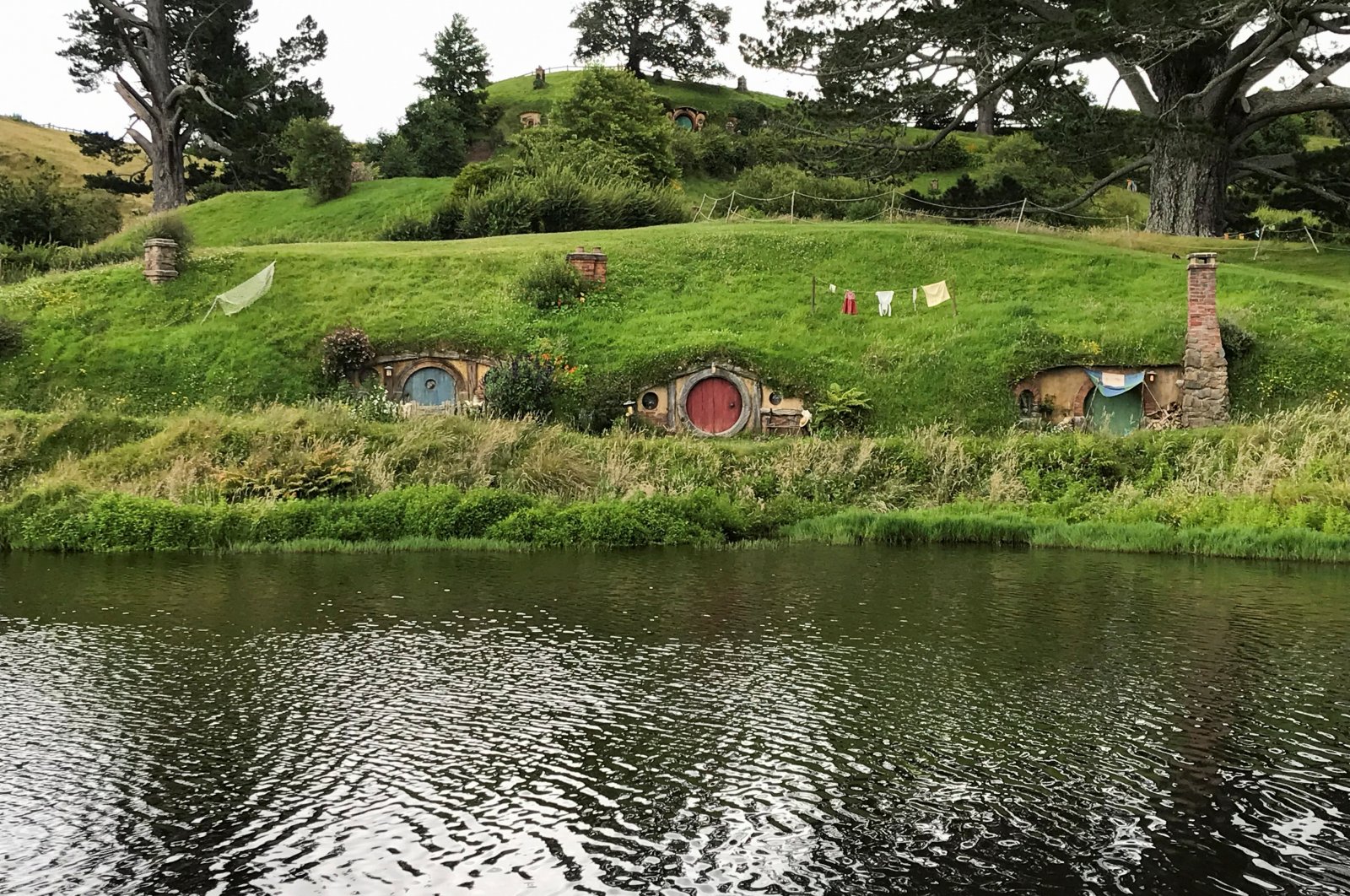 The Hobbiton Movie Set, a location for The Lord of the Rings and The Hobbit film trilogy, is pictured in Matamata, New Zealand, Dec. 27, 2020. (Reuters Photo) 