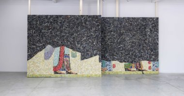 A view from "The invisible enemy should not exist" by Michael Rakowitz. (Courtesy of Pi Artworks)