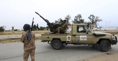 Libyan military forces clash with forces led by putschist Gen. Khalifa Haftar, south of the capital Tripoli, Libya, May 21, 2019. (AP File Photo)