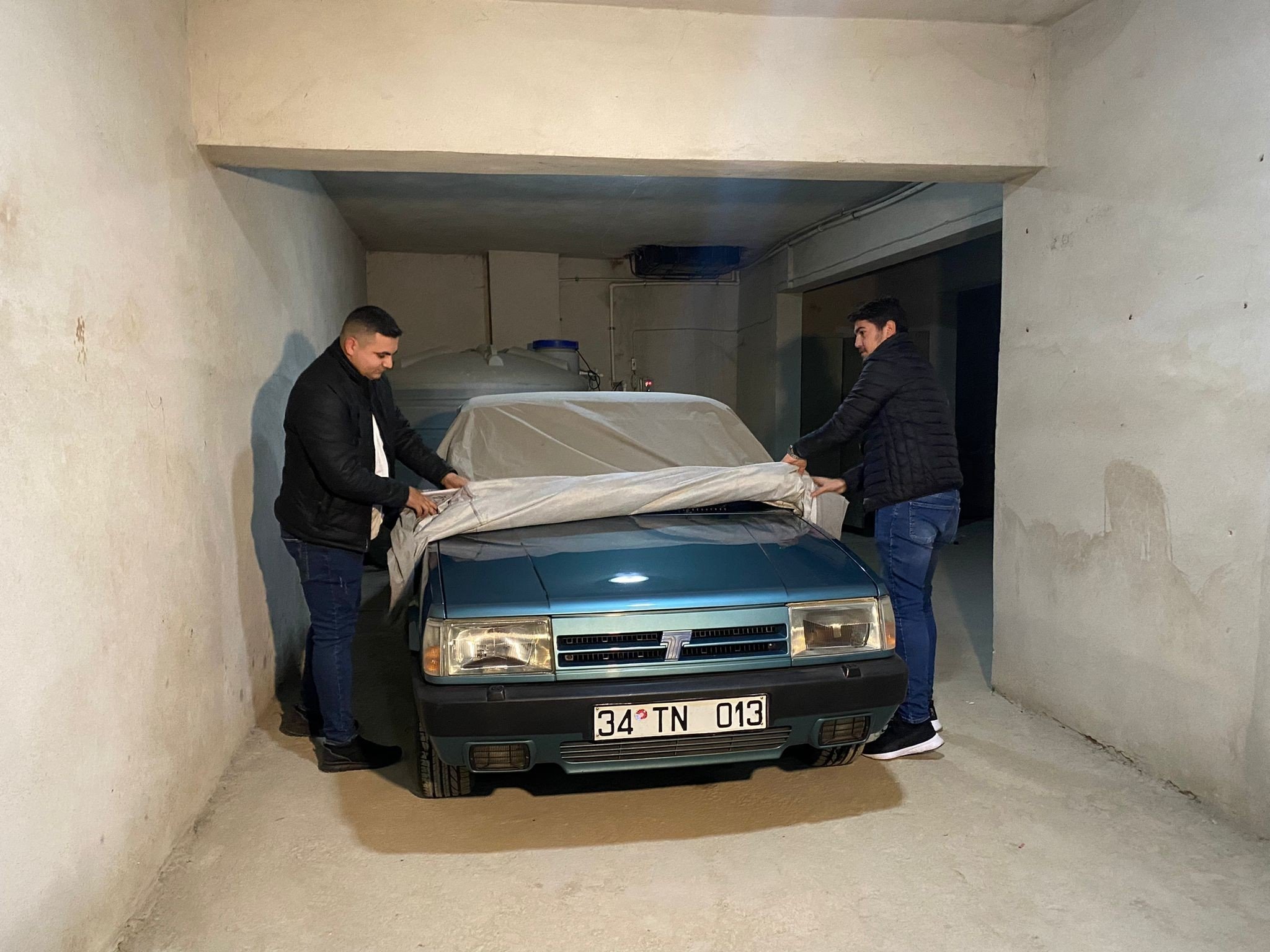 Italian Garage Queen: The 1993 Fiat-Tofaş Doğan SLX, in its garage, Istanbul, Turkey, Dec. 14, 2021 (IHA Photo)