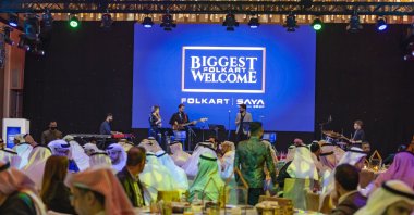 The opening night of Folkart's first international office in Dubai, UAE, Dec. 15, 2021. (DHA Photo)