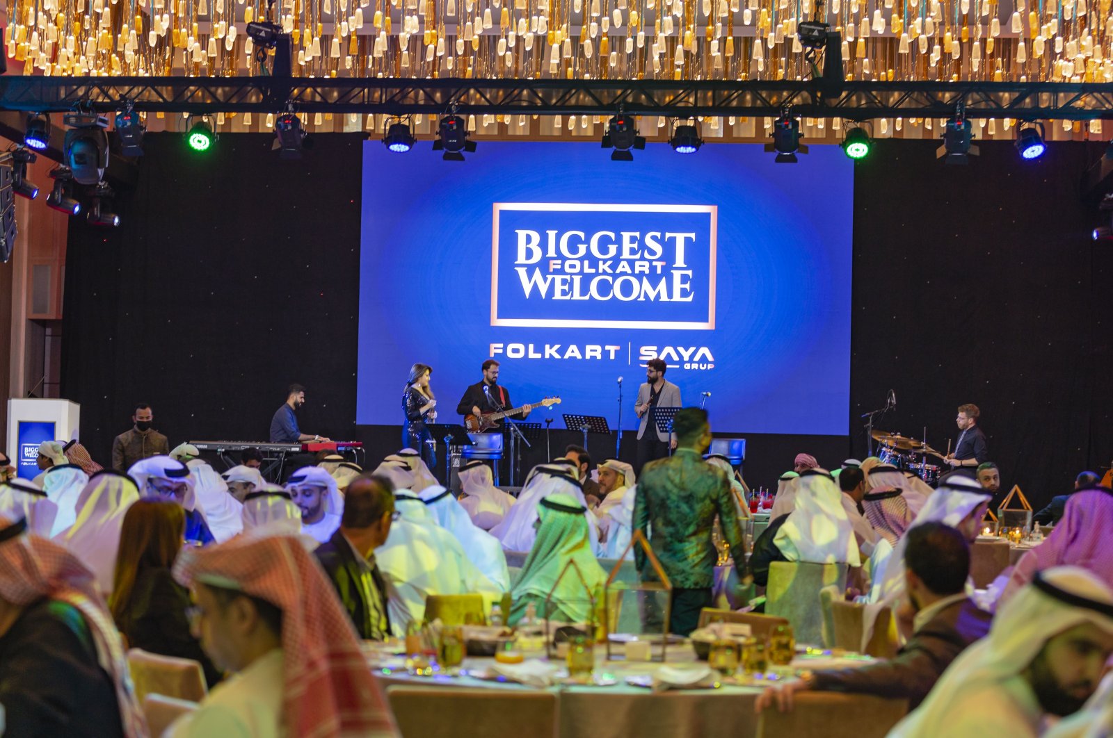 The opening night of Folkart&#039;s first international office in Dubai, UAE, Dec. 15, 2021. (DHA Photo)