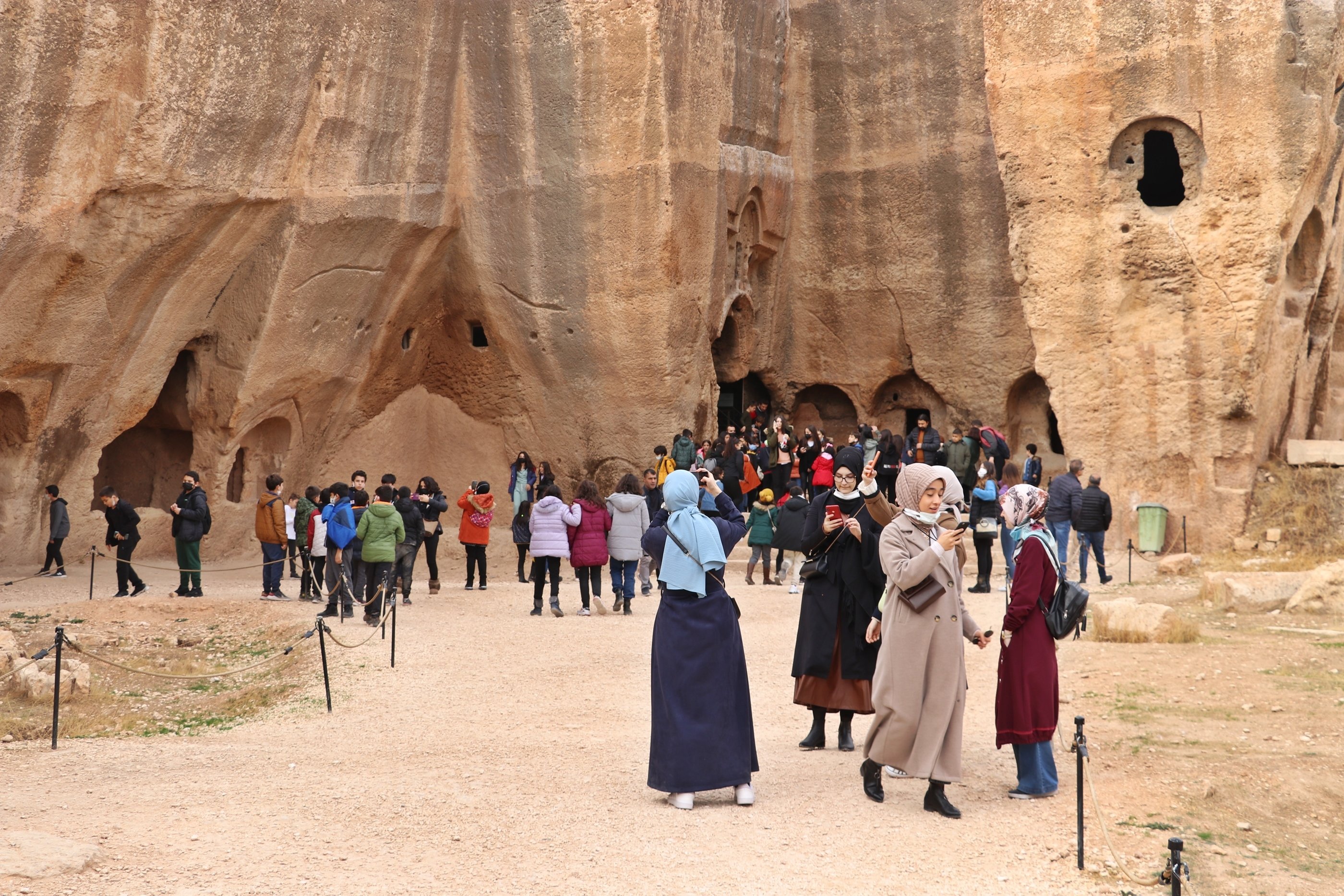 Nearly a million tourists visited the ancient city of Dara in 2021, Dara, Mardin, Turkey. (DHA Photo)