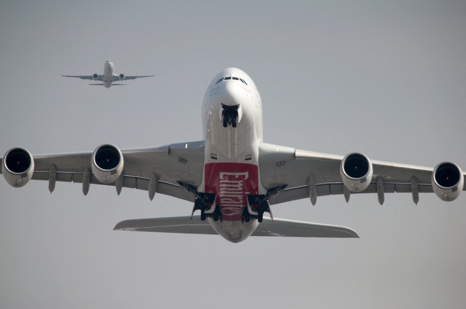 An Emirates Airline Airbus A380-800 plane takes off from Dubai International Airport in Dubai, UAE, Feb. 15, 2019. (Reuters Photo)
