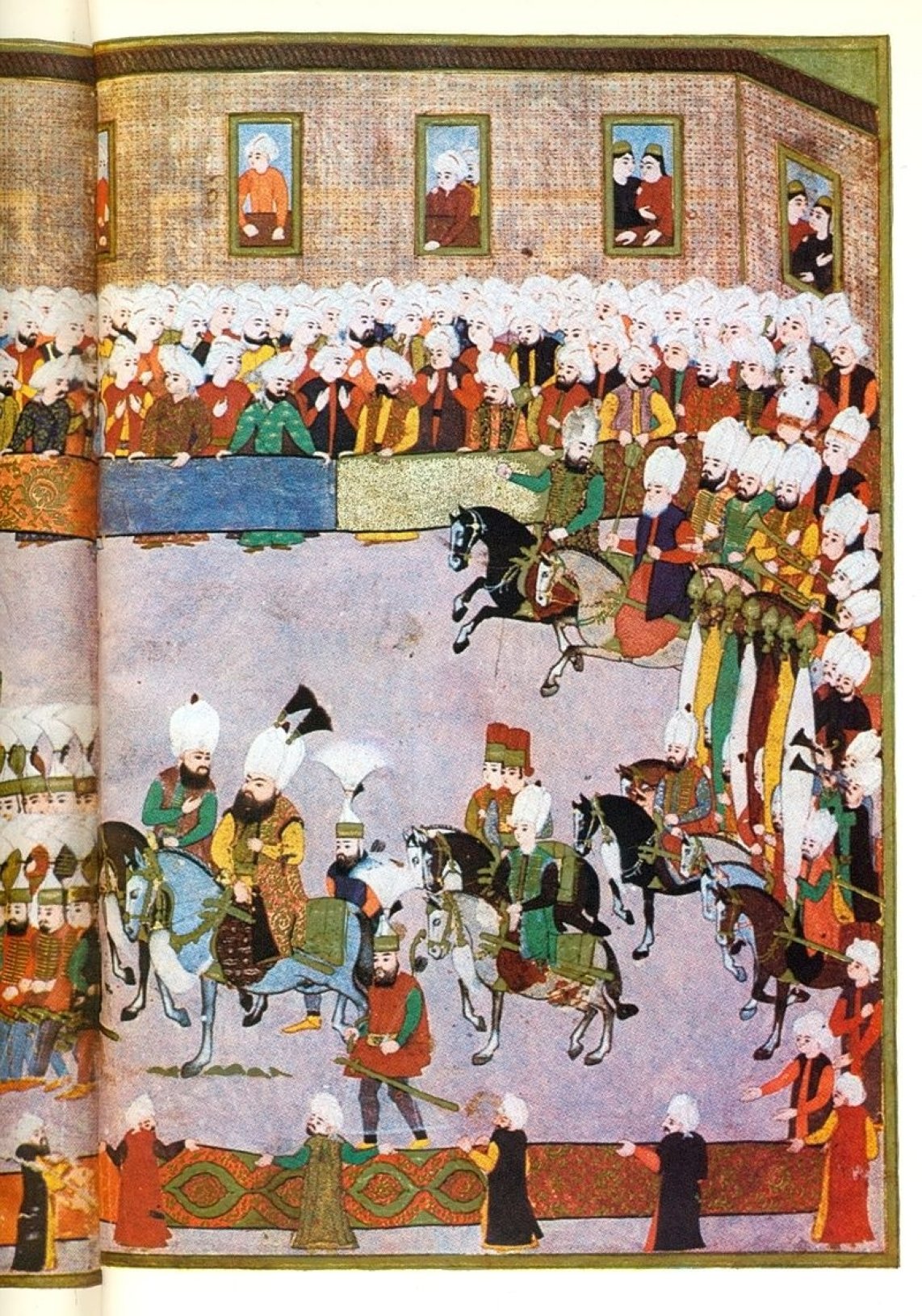  A miniature shows the victory parade of Sultan Mehmed III after the conquest of Eger. (Wikimedia) 