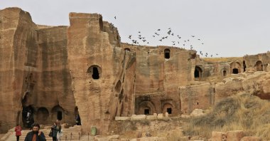 Nearly a million tourists visited the ancient city of Dara in 2021, Dara, Mardin, Turkey. (DHA Photo)