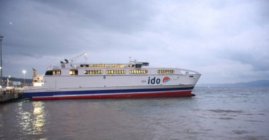 A view of the ferry docked at the port, in Bursa, northwestern Turkey, Oct. 19, 2013. (IHA PHOTO)