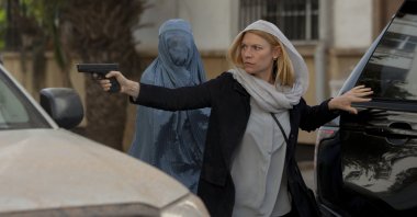 A still shot from "Homeland" shows Claire Danes as Carrie Mathison.