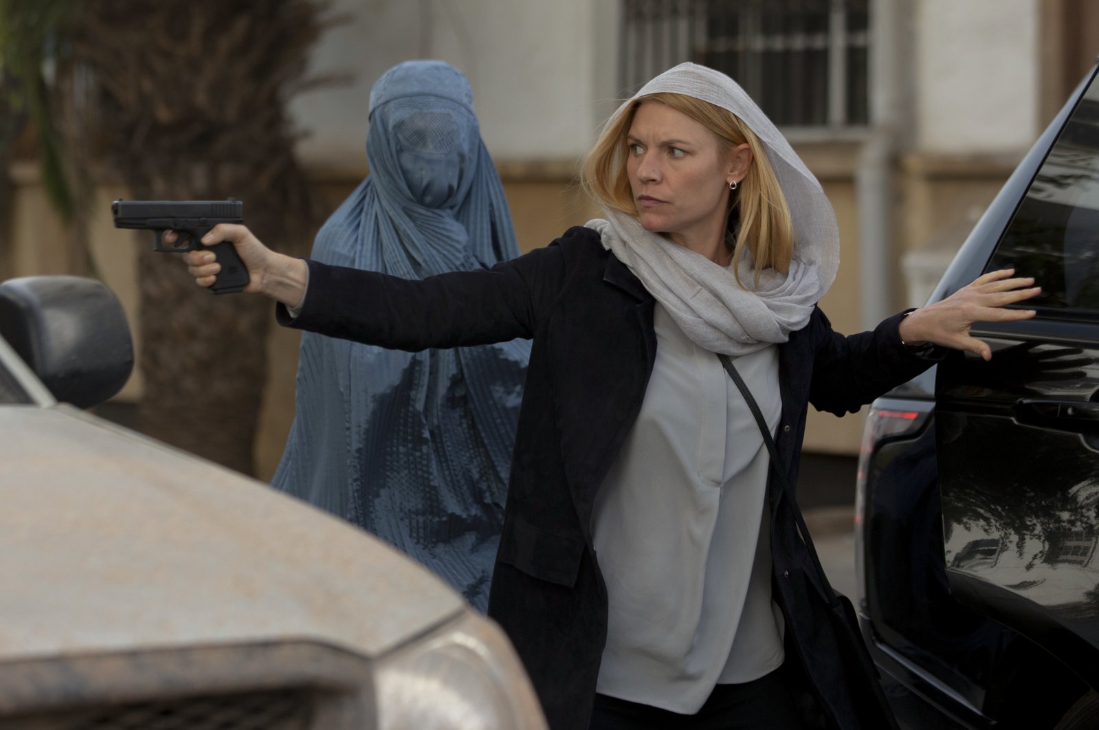 A still shot from "Homeland" shows Claire Danes as Carrie Mathison.