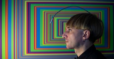 Spanish-born British-Irish “cyborg” artist and activist for transpecies rights, Neil Harbisson, poses for a photo, in Mataro near Barcelona, Spain, Sept. 23, 2021. (AFP Photo)