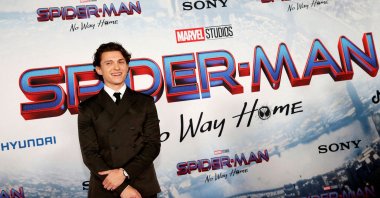 Tom Holland attends the premiere for the film “Spider-Man: No Way Home” in Los Angeles, California, U.S., Dec. 13, 2021. (Reuters Photo)